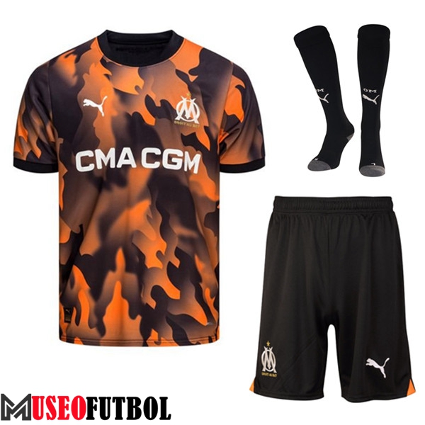 Camisetas Futbol Marsella Tercera (Cortos + Calcetines) 2023/2024