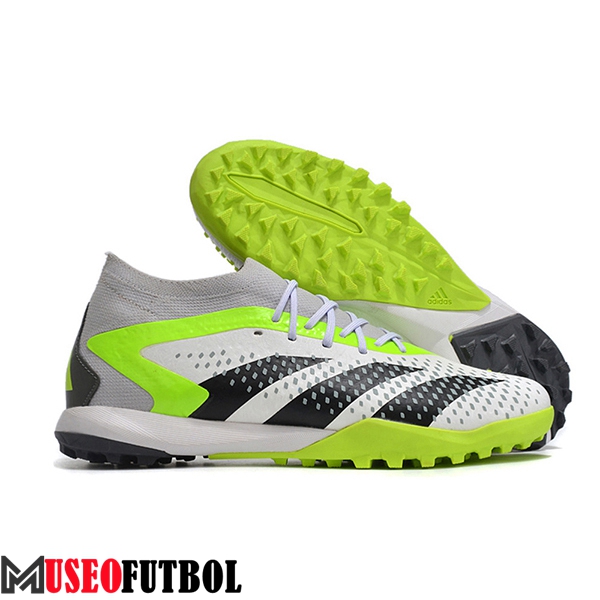 Adidas Botas De Fútbol Predator PREDATOR ACCURACY.1 TF BOOTS Blanco/Negro/Gris/Verde