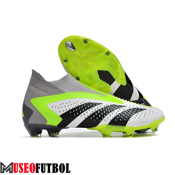 Adidas Botas De Fútbol Predator PREDATOR PREDATOR ACCURACY+ FG BOOTS Blanco/Negro/Gris/Verde