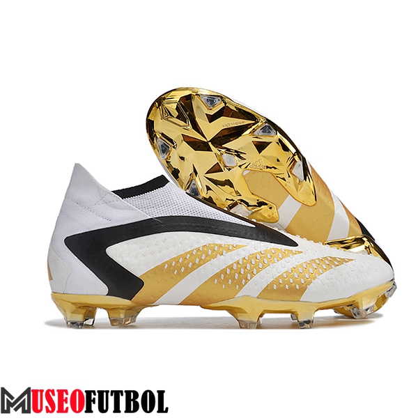 Adidas Botas De Fútbol Predator PREDATOR ACCURACY+ FG BOOTS Blanco/Negro/Amarillo