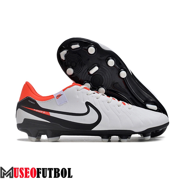 Nike Botas De Fútbol Legend X Academy FG Blanco/Negro/Naranja