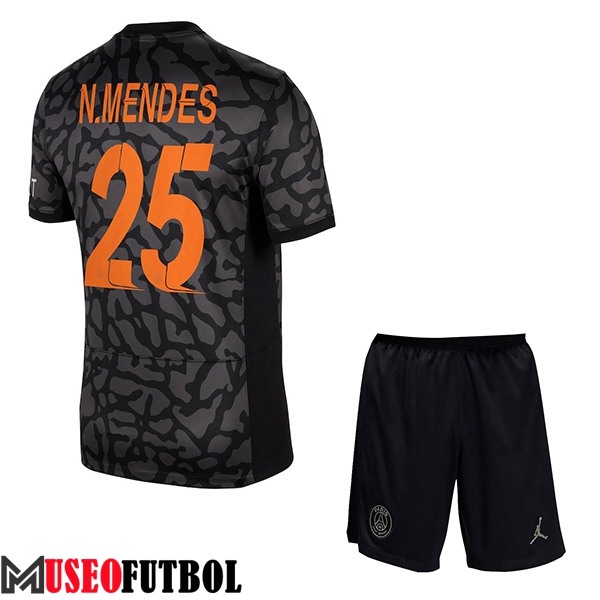 Camisetas De Futbol PSG (N.MENDES #25) Ninoss 2023/2024 Tercera