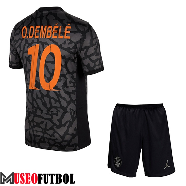 Camisetas De Futbol PSG (O.DEMBÉLÉ #10) Ninoss 2023/2024 Tercera