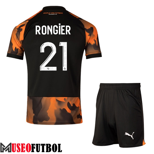 Camisetas De Futbol Marsella (RONGIER #21) Ninoss 2023/2024 Tercera