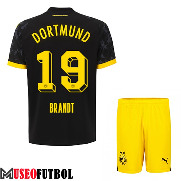 Camisetas De Futbol Dortmund BVB (BRANDT #19) Ninoss 2023/2024 Segunda