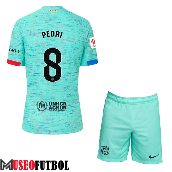 Camisetas De Futbol Barcelona (PEDRI #8) Ninoss 2023/2024 Tercera