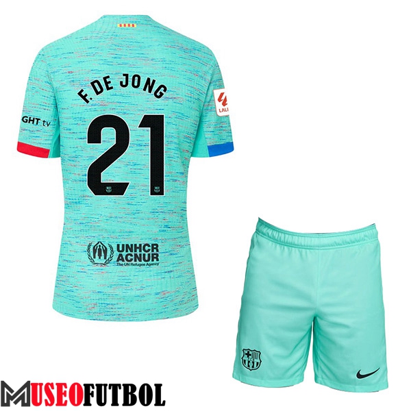 Camisetas De Futbol Barcelona (F. DE JONG #21) Ninoss 2023/2024 Tercera