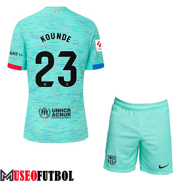 Camisetas De Futbol Barcelona (KOUNDE #23) Ninoss 2023/2024 Tercera