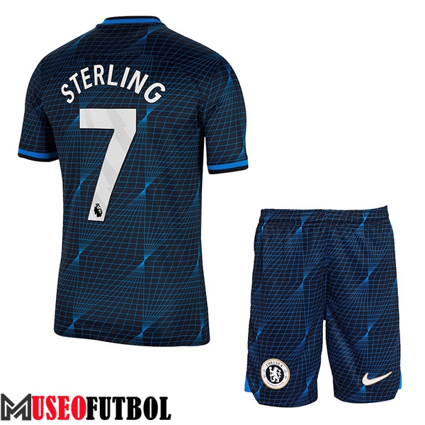 Camisetas De Futbol Chelsea (STERLING #7) Ninoss 2023/2024 Segunda