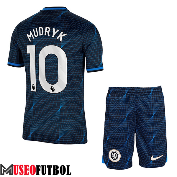 Camisetas De Futbol Chelsea (MUDRYK #10) Ninoss 2023/2024 Segunda