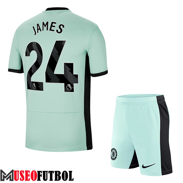 Camisetas De Futbol Chelsea (JAMES #24) Ninoss 2023/2024 Tercera