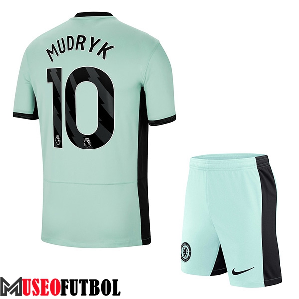 Camisetas De Futbol Chelsea (MUDRYK #10) Ninoss 2023/2024 Tercera