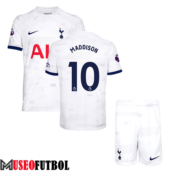 Camisetas De Futbol Tottenham Hotspur (MADDISON #10) Ninoss 2023/2024 Primera