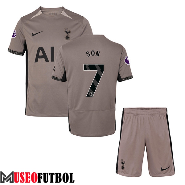 Camisetas De Futbol Tottenham Hotspur (SON #7) Ninoss 2023/2024 Tercera