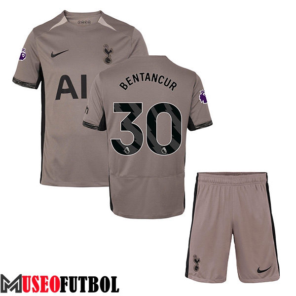 Camisetas De Futbol Tottenham Hotspur (BENTANCUR #30) Ninoss 2023/2024 Tercera