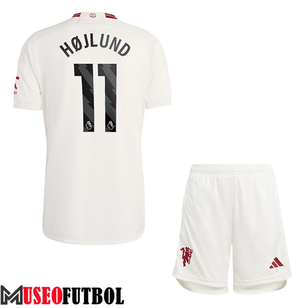 Camisetas De Futbol Manchester United (HOJLUND #11) Ninoss 2023/2024 Tercera