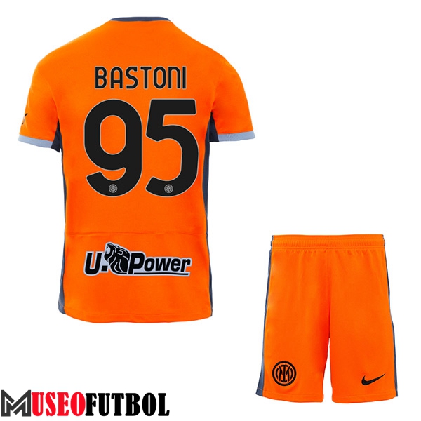 Camisetas De Futbol Inter Milan (BASTONI #95) Ninoss 2023/2024 Tercera