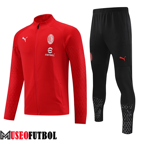 Chandal Equipos De Futbol - Chaqueta AC Milan Rojo 2023/2024 -02