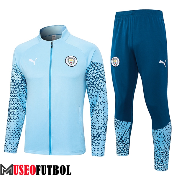 Chandal Equipos De Futbol - Chaqueta Manchester City Azul Claro 2023/2024