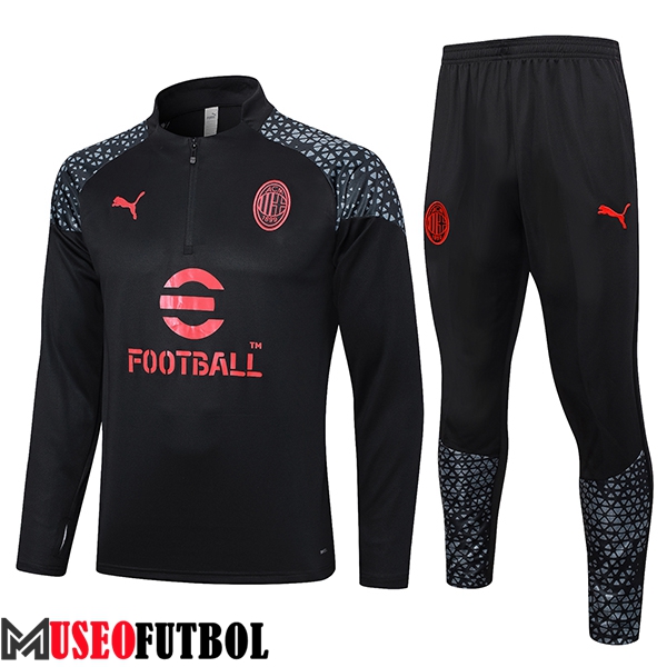 Chandal Equipos De Futbol AC Milan Negro 2023/2024 -04