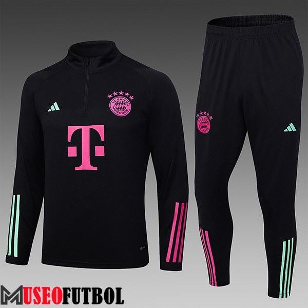 Chandal Equipos De Futbol Bayern Munich Ninos Negro 2023/2024 -02