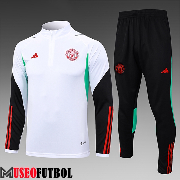 Chandal Equipos De Futbol Manchester United Ninos Blanco 2023/2024 -05