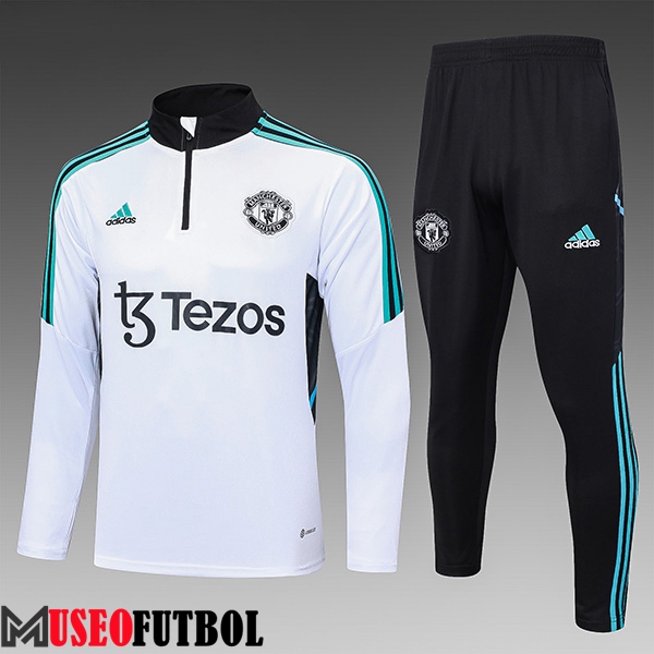 Chandal Equipos De Futbol Manchester United Ninos Blanco 2023/2024 -04