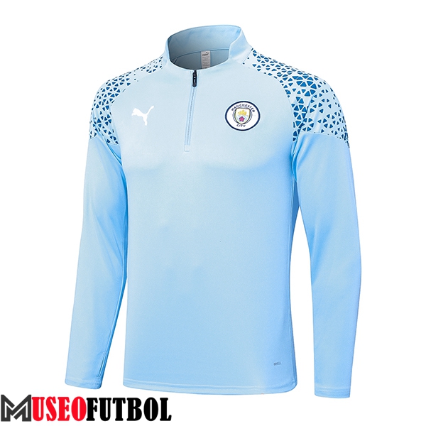 Sudadera De Entrenamiento Manchester City Azul Claro 2023/2024