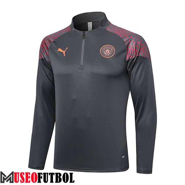 Sudadera De Entrenamiento Manchester City Gris 2023/2024 -03