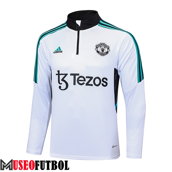 Sudadera De Entrenamiento Manchester United Blanco 2023/2024 -04