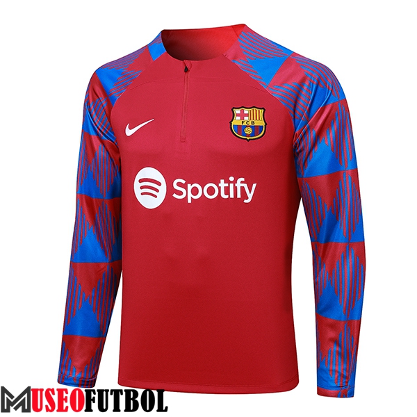 Sudadera De Entrenamiento FC Barcelona Rojo 2023/2024