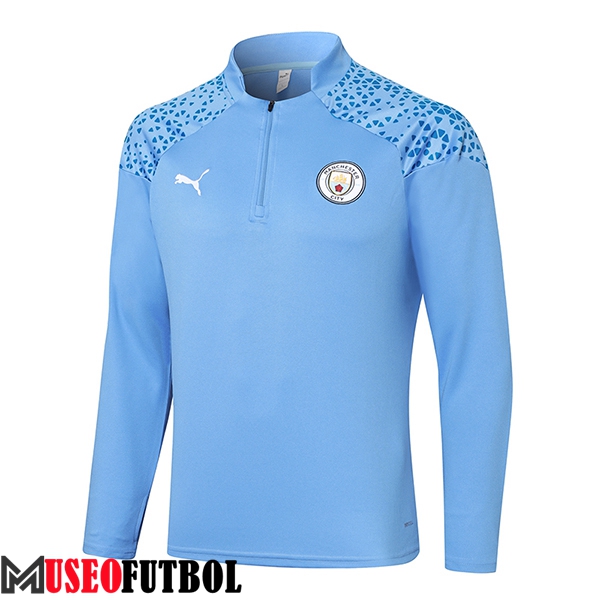 Sudadera De Entrenamiento Manchester City Azul 2023/2024 -02