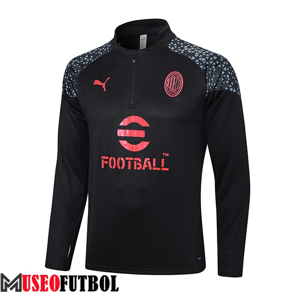 Sudadera De Entrenamiento AC Milan Negro 2023/2024