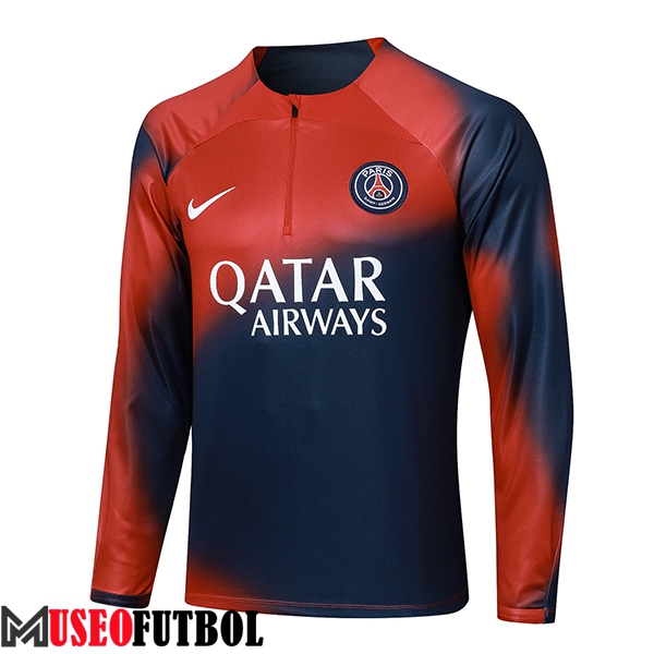 Sudadera De Entrenamiento PSG Rojo/Azul 2023/2024