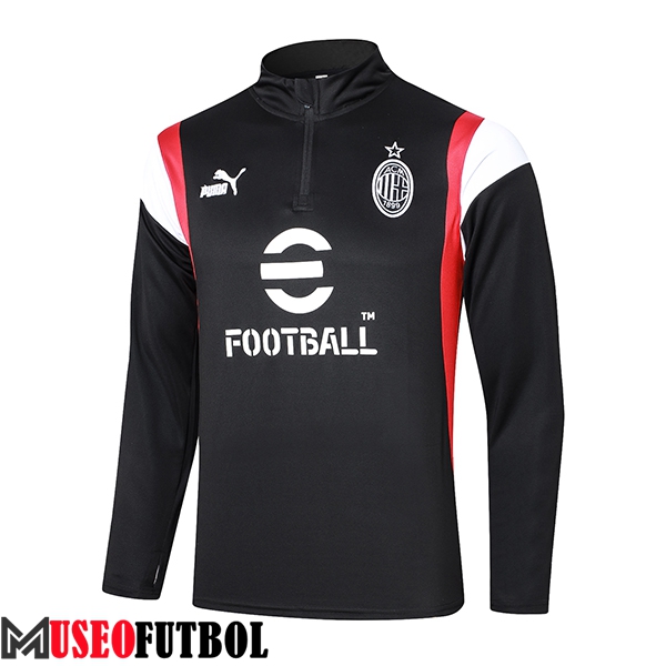 Sudadera De Entrenamiento AC Milan Negro 2023/2024 -02