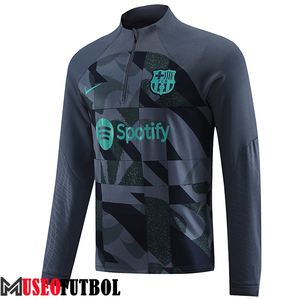 Sudadera De Entrenamiento FC Barcelona Gris 2023/2024