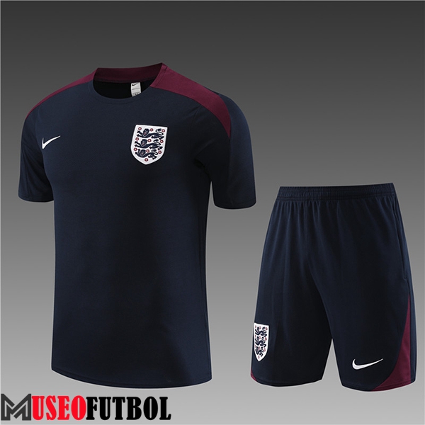 Camiseta Entrenamiento + Cortos Inglaterra Ninos Azul marino 2023/2024