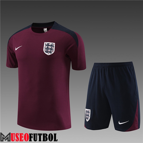 Camiseta Entrenamiento + Cortos Inglaterra Ninos Rojo 2023/2024