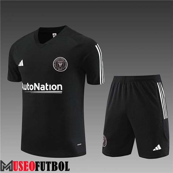 Camiseta Entrenamiento + Cortos Inter Miami CF Ninos Negro 2023/2024