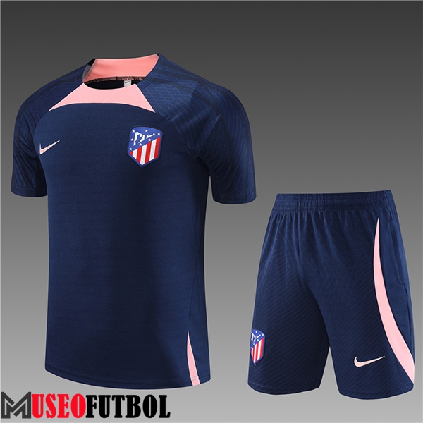 Camiseta Entrenamiento + Cortos Atletico Madrid Ninos Azul marino 2023/2024