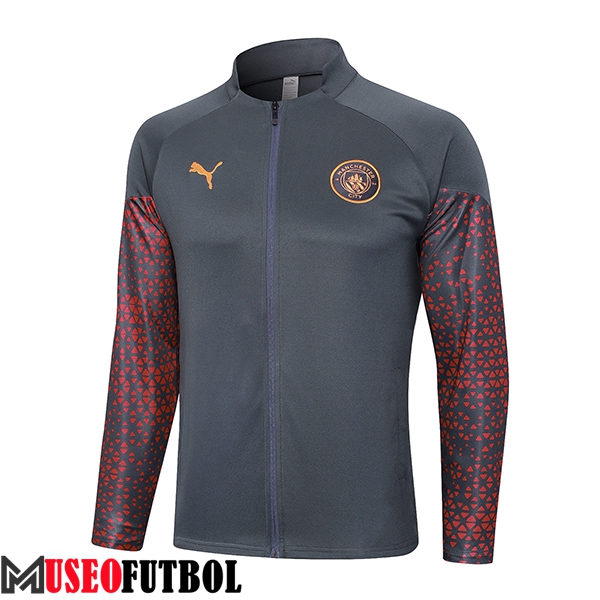 Chaquetas Futbol Manchester City Gris Oscuro 2023/2024