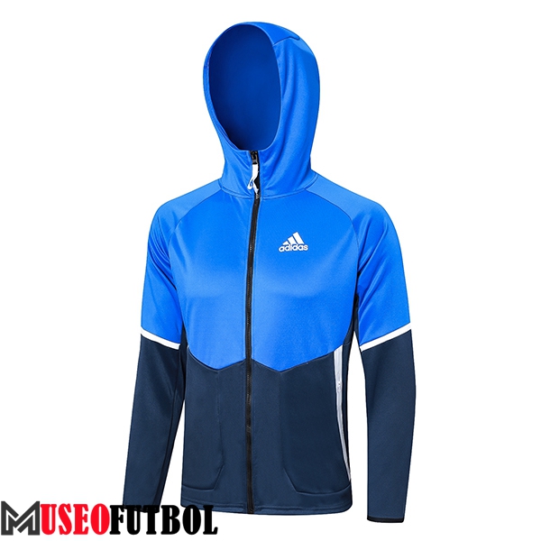 Chaqueta Con Capucha Adidas Azul 2023/2024 -02