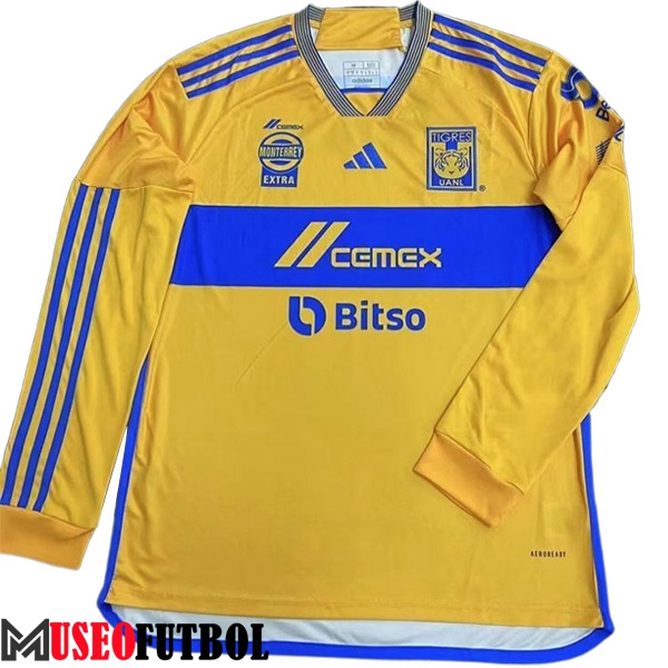 Camisetas De Futbol Tigres UANL Primera Manga Larga 2023/2024