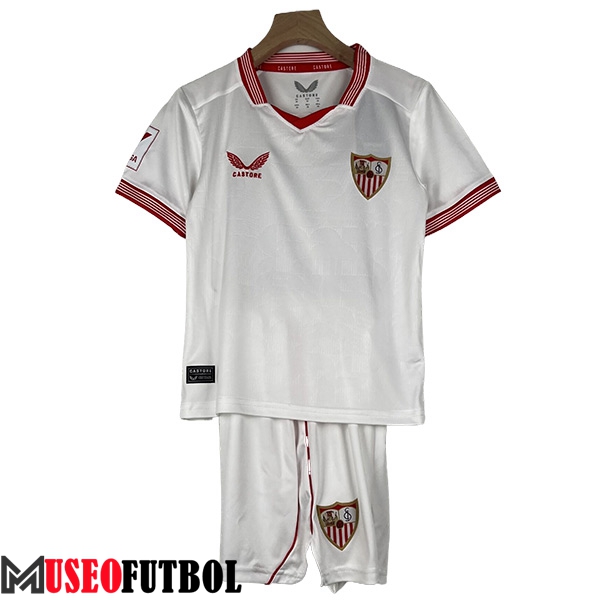 Camisetas De Futbol Sevilla FC Ninos Primera 2023/2024