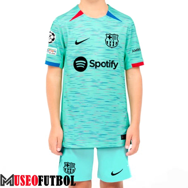 Camisetas De Futbol FC Barcelona Ninos Tercera 2023/2024