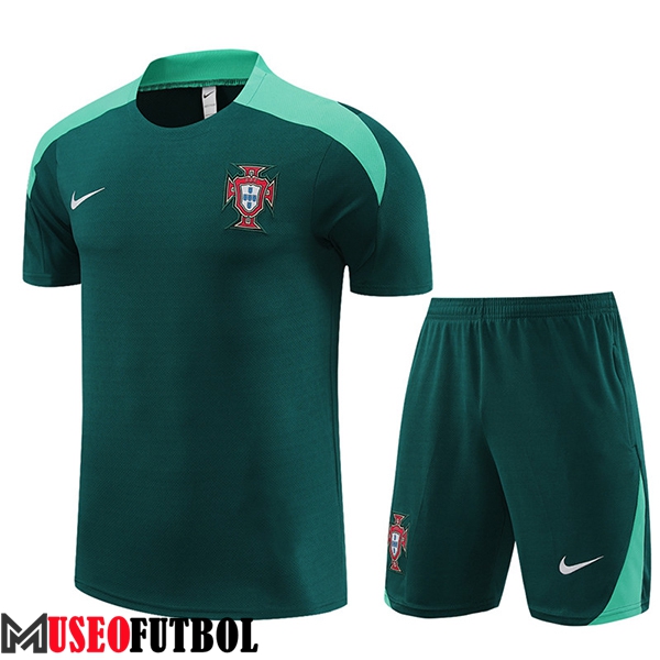 Camiseta Entrenamiento + Cortos Portugal Verde 2023/2024