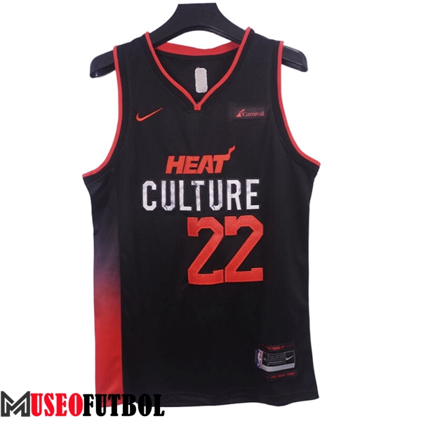 Camisetas De Futbol Miami Heat (BUTLER #22) 2023/24 Negro/Rojo