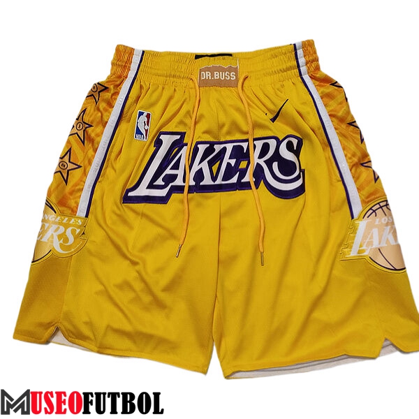 Cortos NBA Los Angeles Lakers 2023/24 Amarillo -02