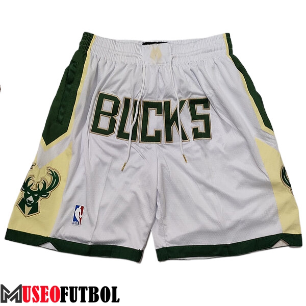 Cortos NBA Chicago Bulls 2023/24 Blanco/Verde/Amarillo