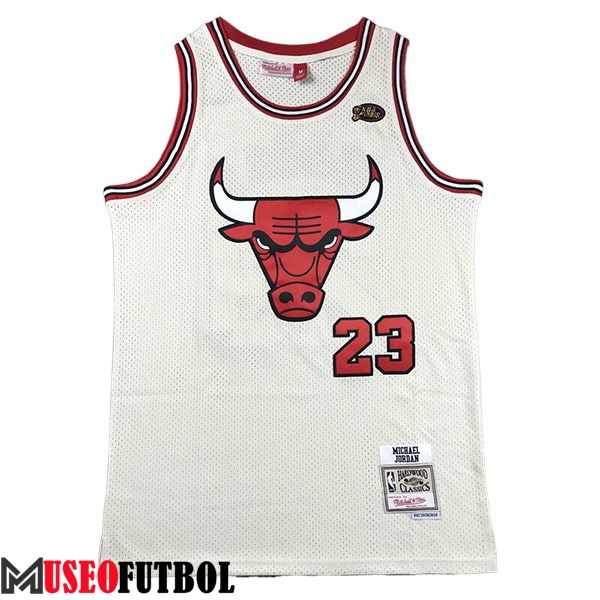 Camisetas De Futbol Chicago Bulls (JORDAN #23) 2023/24 Blanco/Rojo